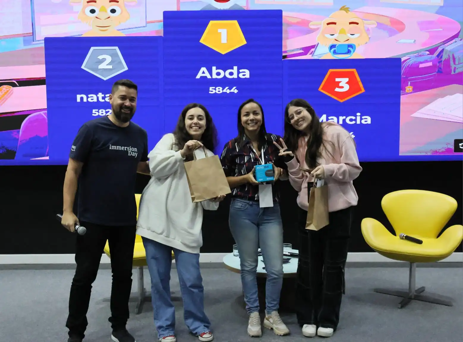 Presencia profesional en una charla
